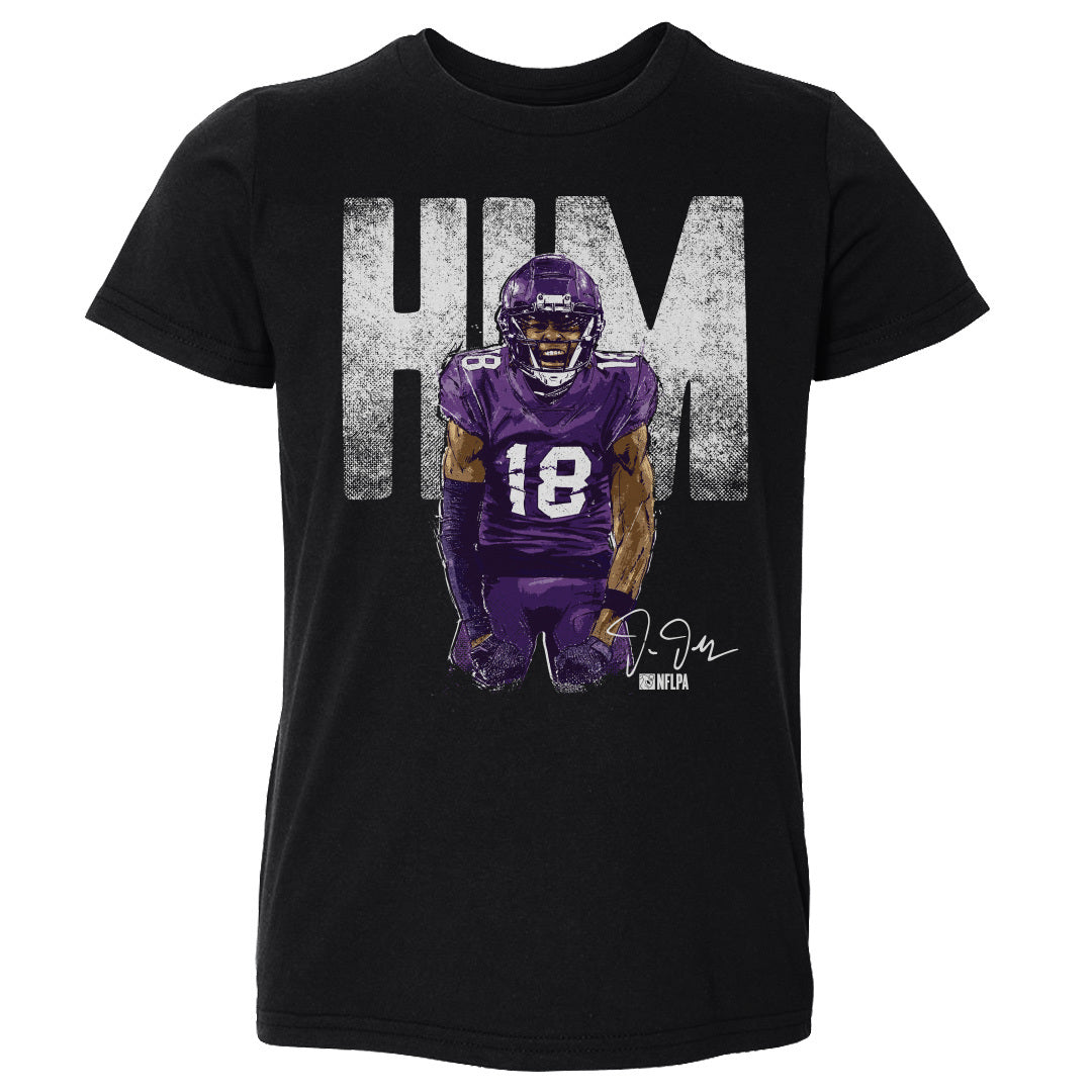 Justin Jefferson Minnesota Vikings Purple Youth T-Shirt Kid