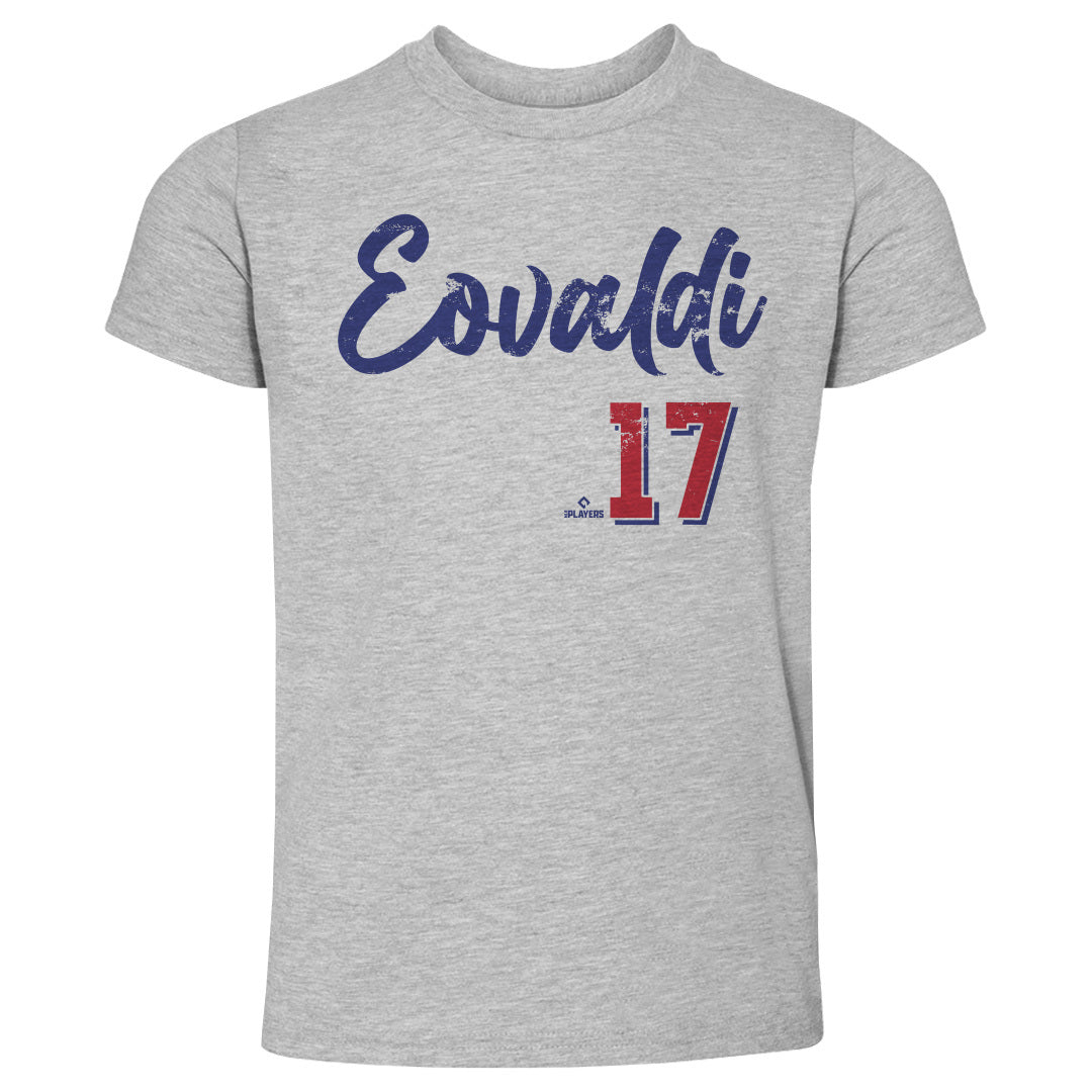 Nathan Eovaldi Kids Toddler T-Shirt - White - Texas | 500 Level Major League Baseball Players Association (MLBPA)