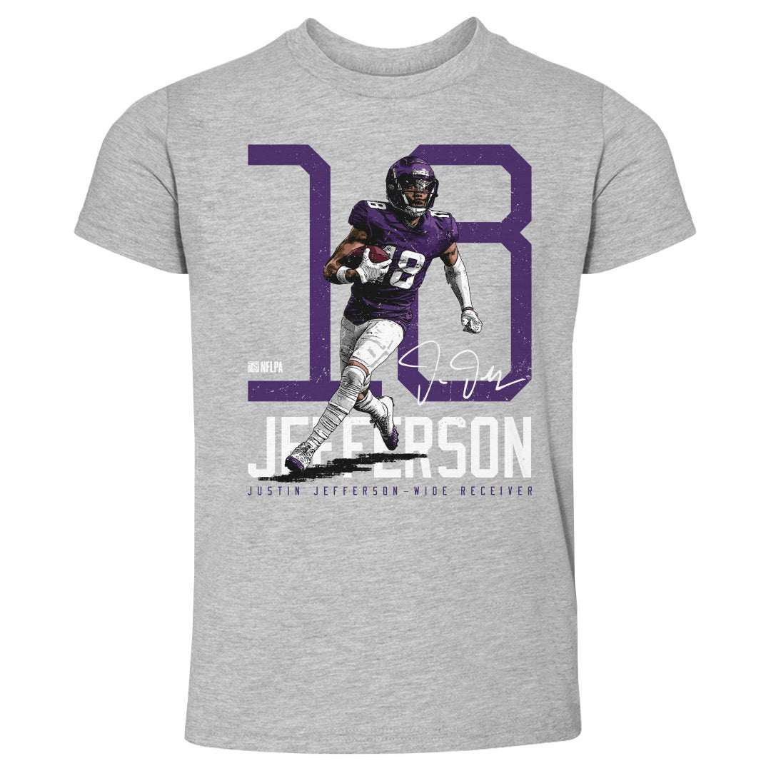 Justin Jefferson Youth Shirt, Minnesota Football Kids T-Shirt