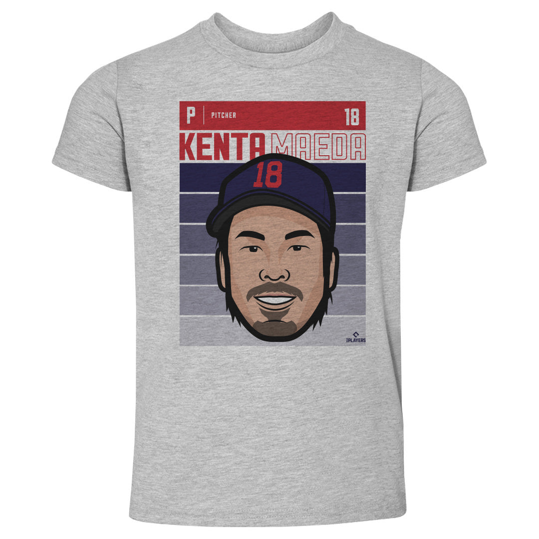 Minnesota Twins Kenta Maeda Men's Cotton T-Shirt - Heather Gray - Minnesota | 500 Level Major League Baseball Players Association (MLBPA)