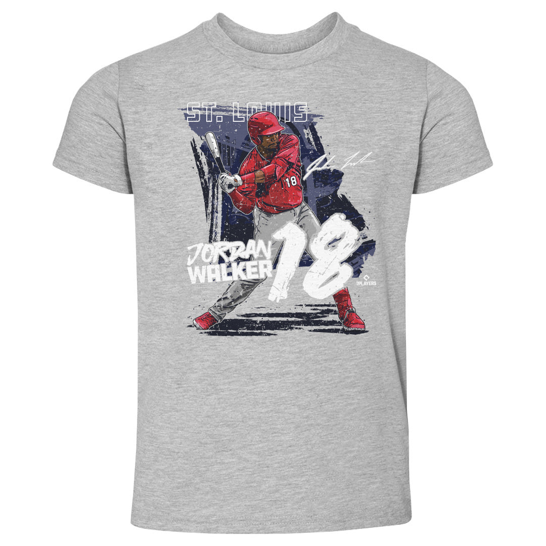 Yadier Molina Kids Toddler T-Shirt - Heather Gray - St. Louis | 500 Level Major League Baseball Players Association (MLBPA)