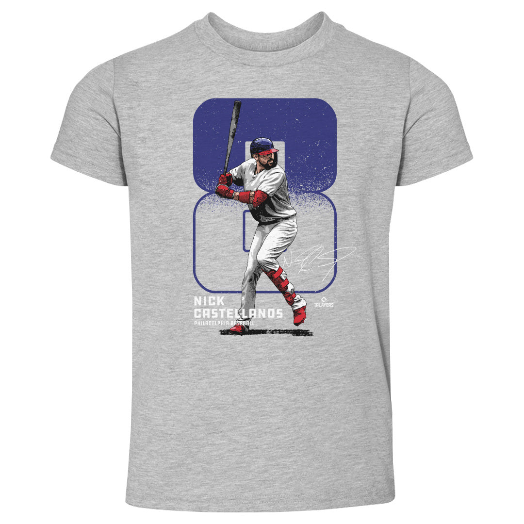 Nick Castellanos Kids Toddler T-Shirt - Red - Philadelphia | 500 Level Major League Baseball Players Association (MLBPA)