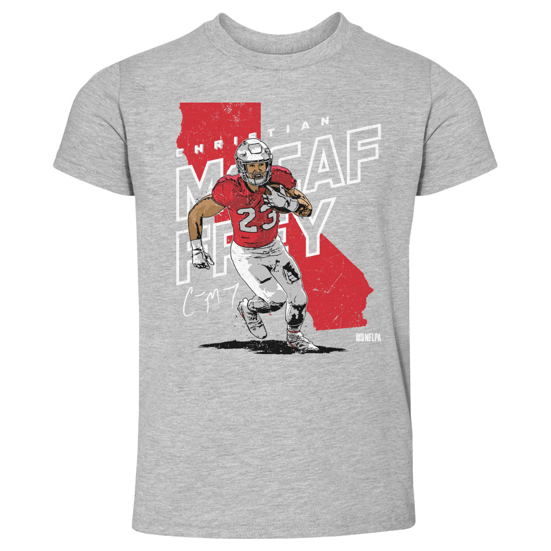 Christian McCaffrey Youth Shirt, San Francisco Football Kids T-Shirt