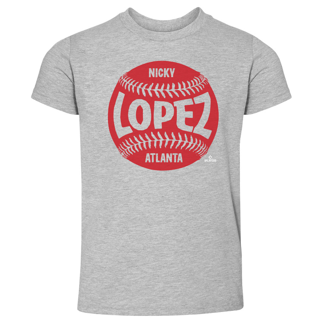 Nicky Lopez Kids Toddler T-Shirt - White - Atlanta | 500 Level Major League Baseball Players Association (MLBPA)
