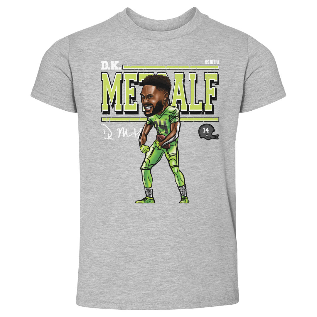 D.K. Metcalf Seattle Seahawks 500 LEVEL Stare Cartoon Youth T-Shirt - Navy