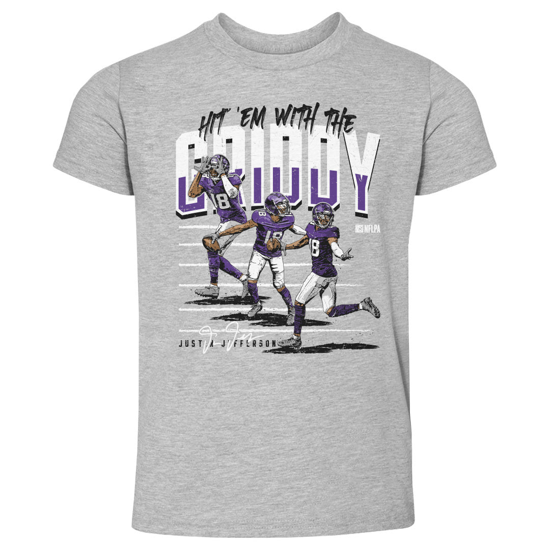 Kid’s T-Shirt Justin Jefferson Griddy Minnesota