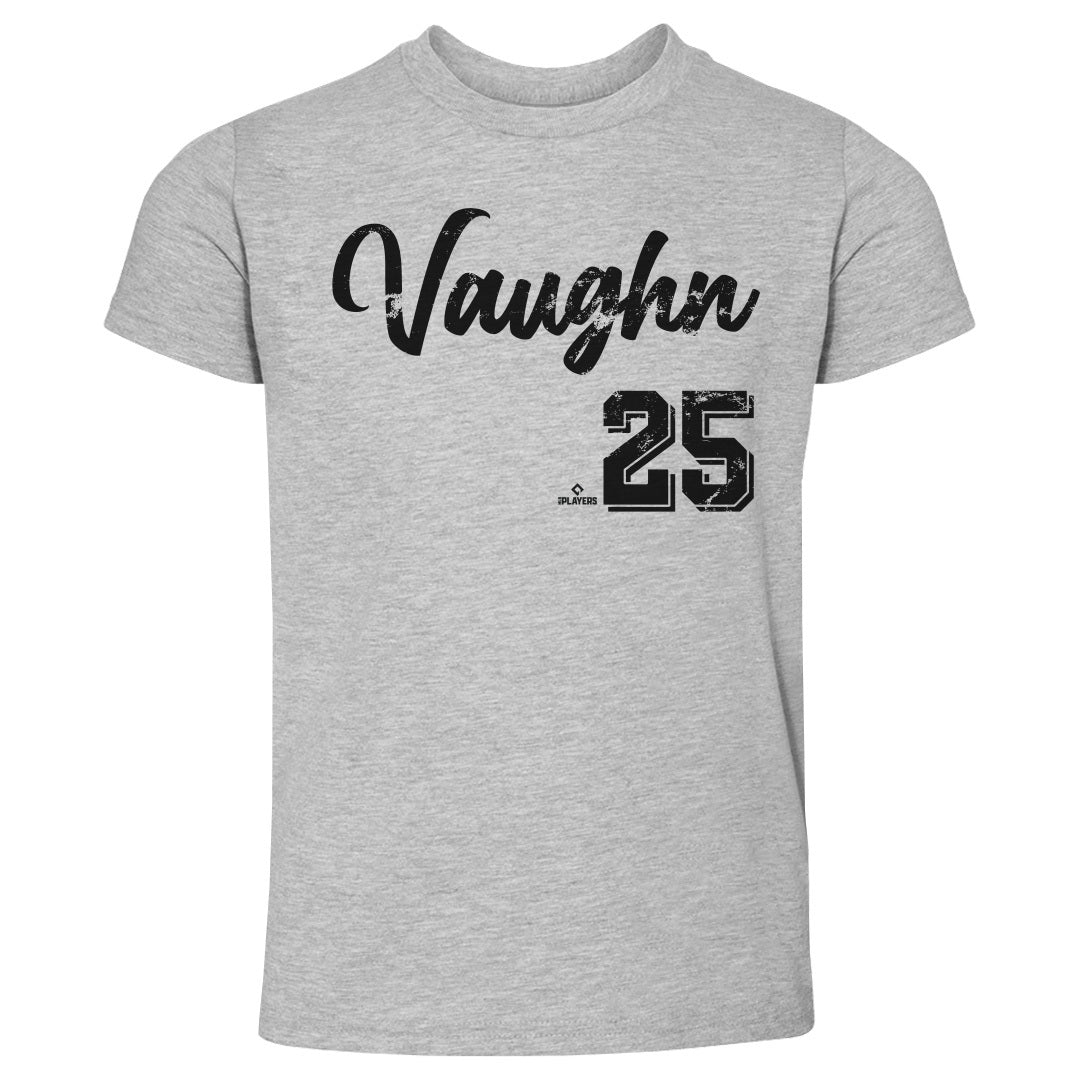 Andrew Vaughn Kids Toddler T-Shirt - Heather Gray - Chicago | 500 Level Major League Baseball Players Association (MLBPA)