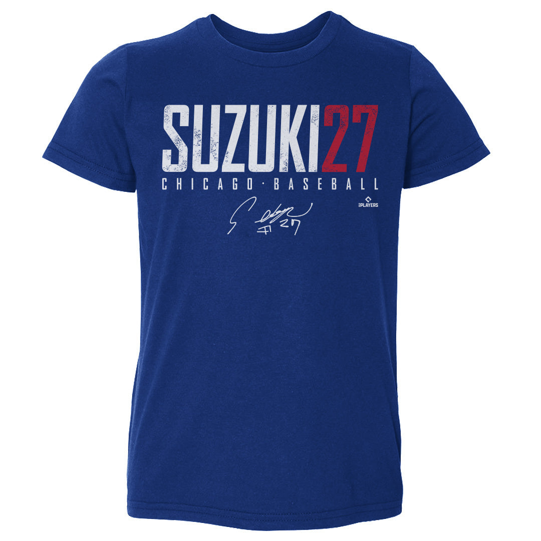 500LVL Seiya Suzuki Kids T Shirt Chicago C Baseball Seiya Suzuki Chicago C Baseball Wht