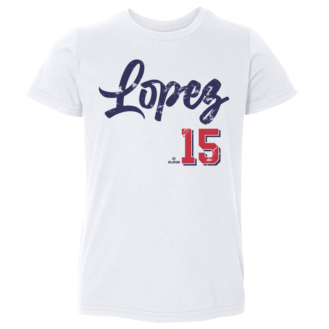 Nicky Lopez Kids Toddler T-Shirt - White - Atlanta | 500 Level Major League Baseball Players Association (MLBPA)