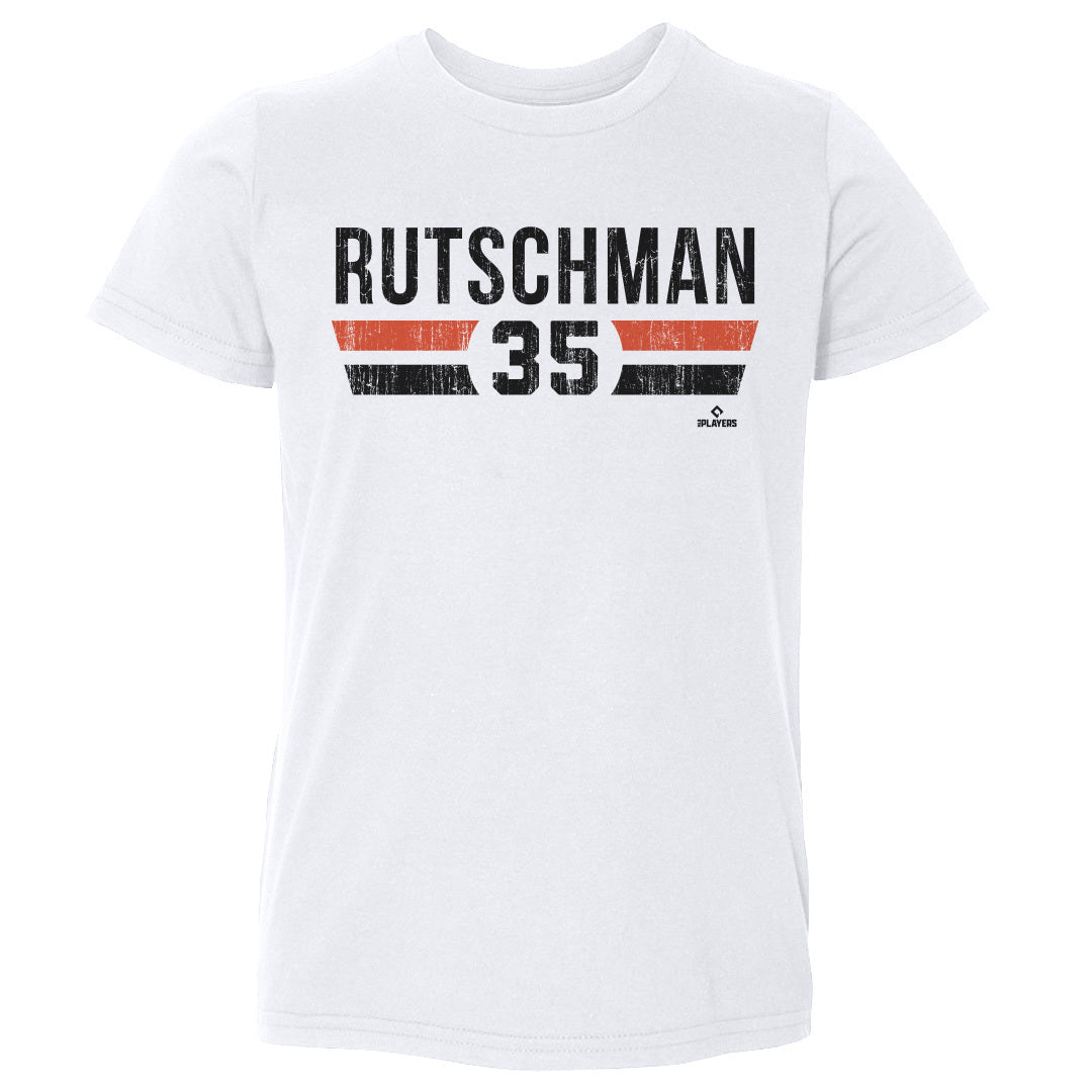 Adley Rutschman Kids Toddler T-Shirt - White - Baltimore | 500 Level Major League Baseball Players Association (MLBPA)