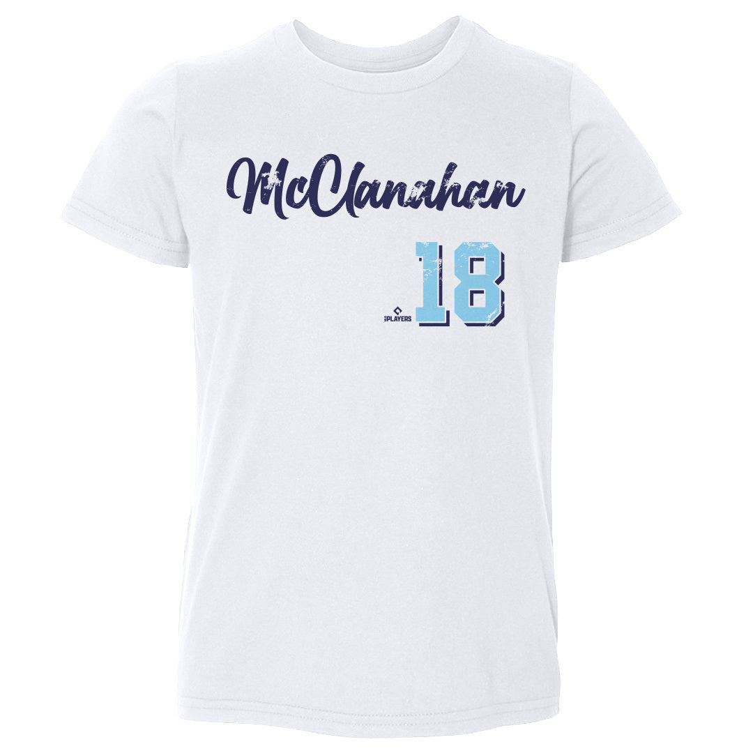 Shane Mcclanahan Kids T-Shirt - Tri Navy - Tampa Bay | 500 Level Major League Baseball Players Association (MLBPA)