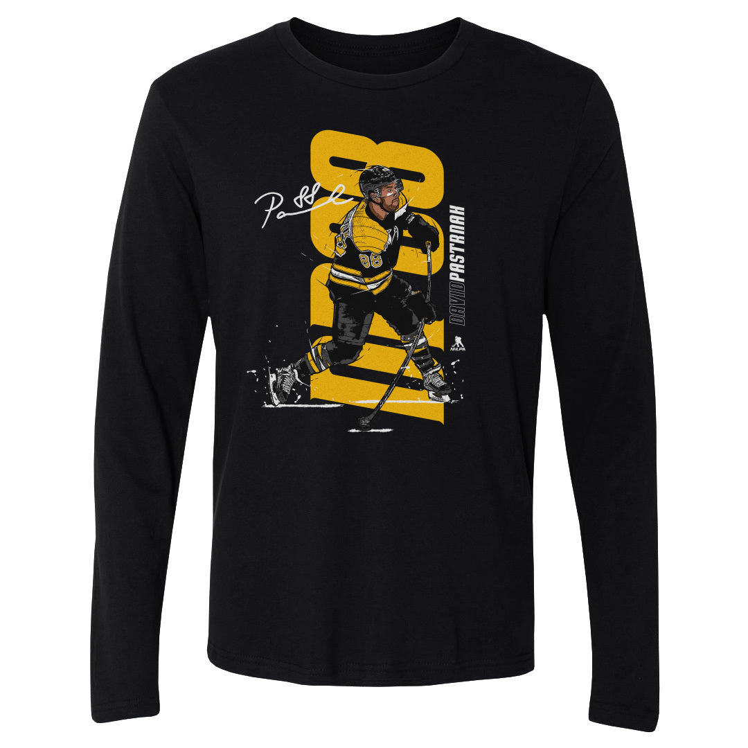 David Pastrnak Men&#39;s Long Sleeve T-Shirt | 500 LEVEL