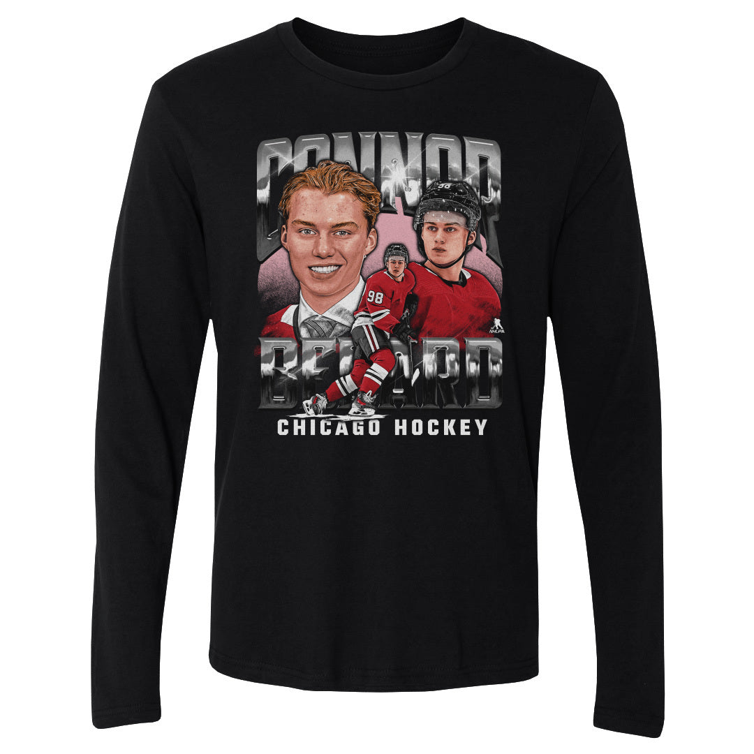 Connor Bedard Men&#39;s Long Sleeve T-Shirt | 500 LEVEL