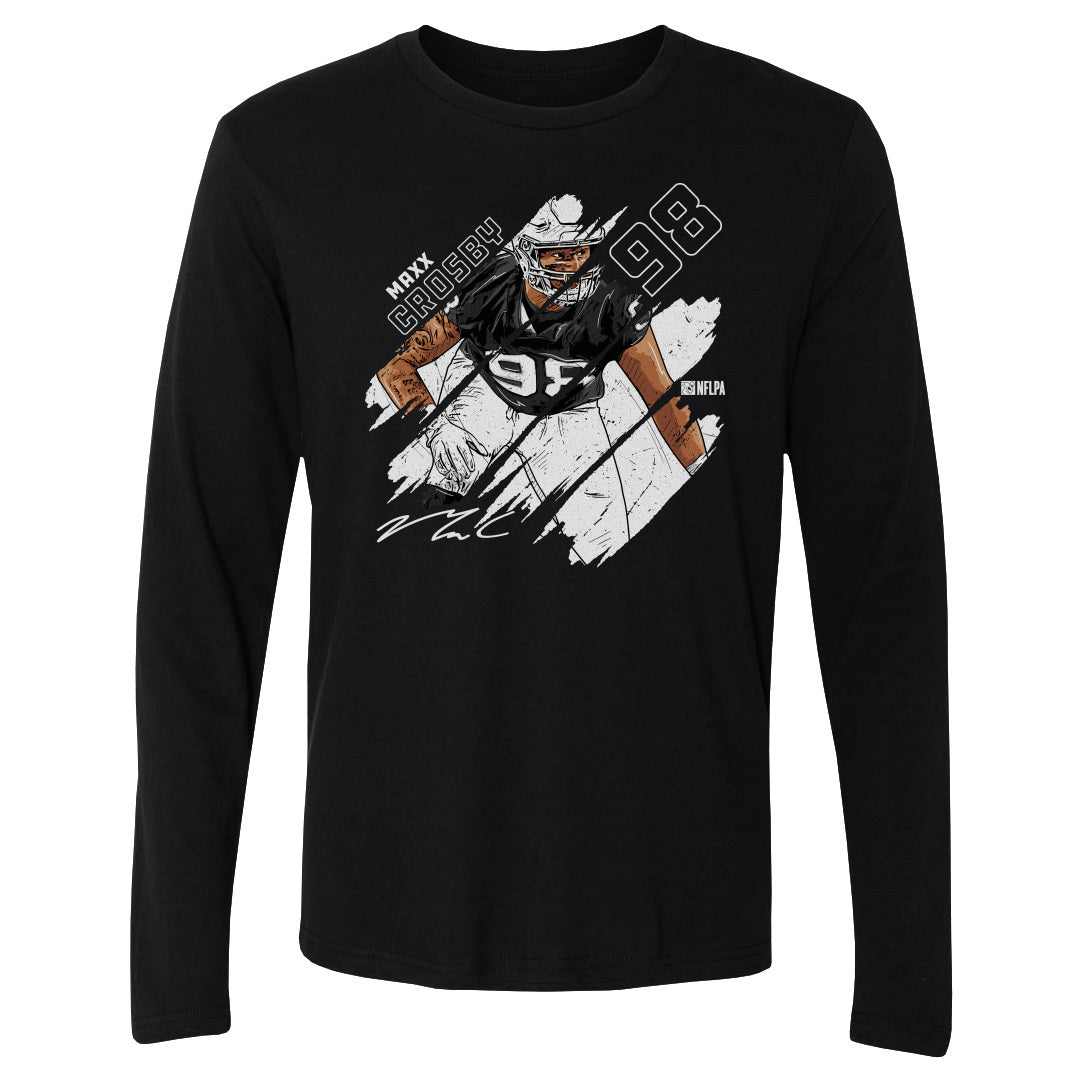 Maxx Crosby Men&#39;s Long Sleeve T-Shirt | 500 LEVEL