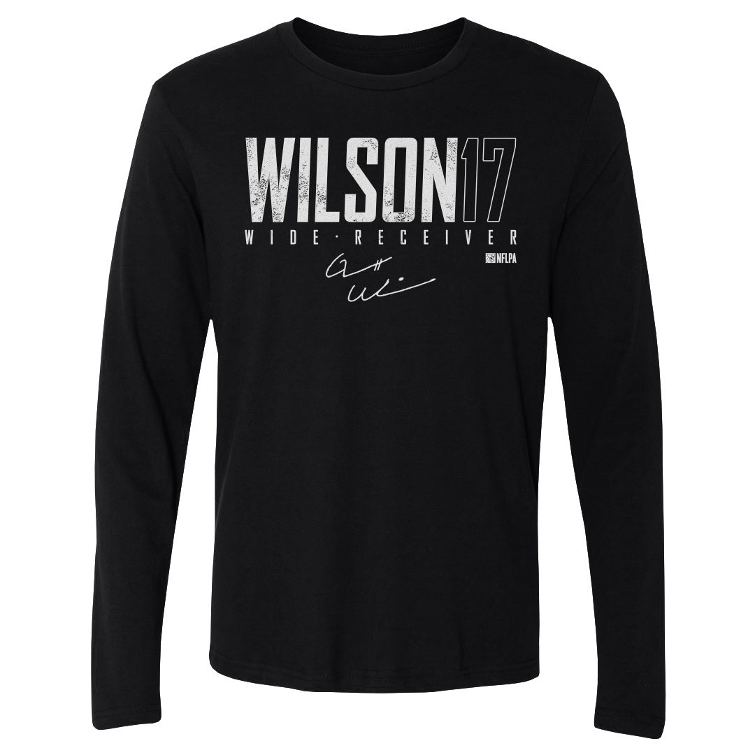 Garrett Wilson Men&#39;s Long Sleeve T-Shirt | 500 LEVEL