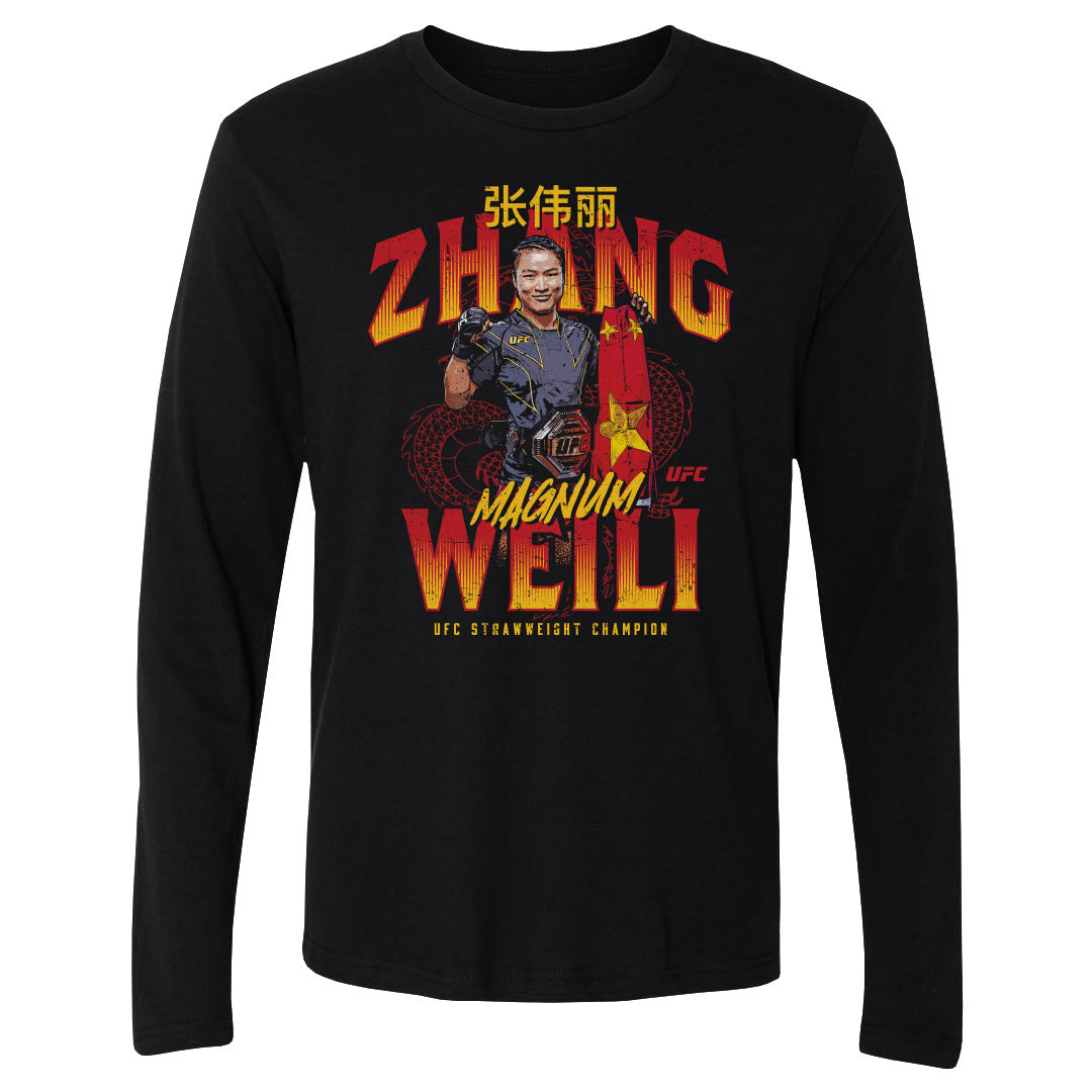 Zhang Weili Men&#39;s Long Sleeve T-Shirt | 500 LEVEL