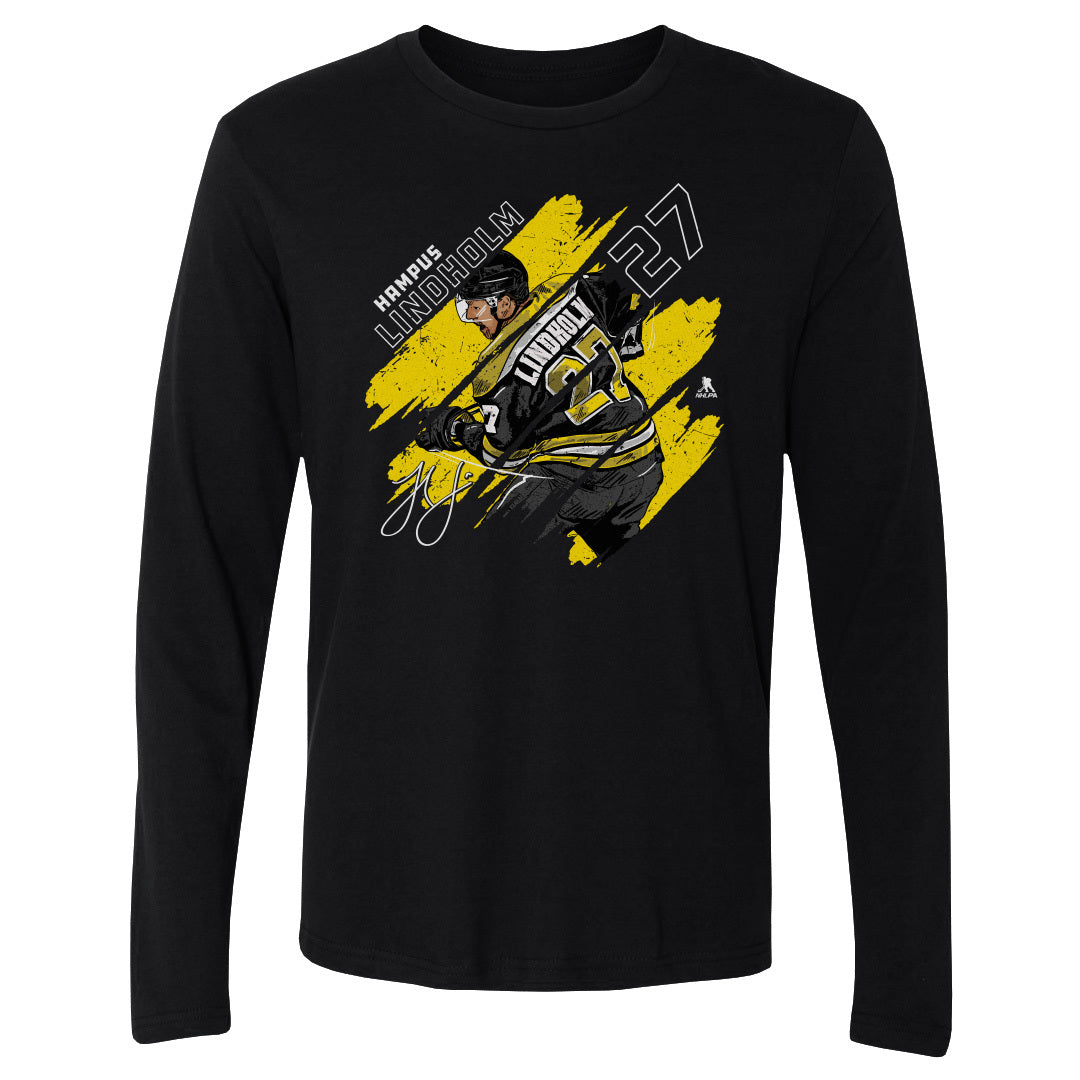 Hampus Lindholm Men&#39;s Long Sleeve T-Shirt | 500 LEVEL