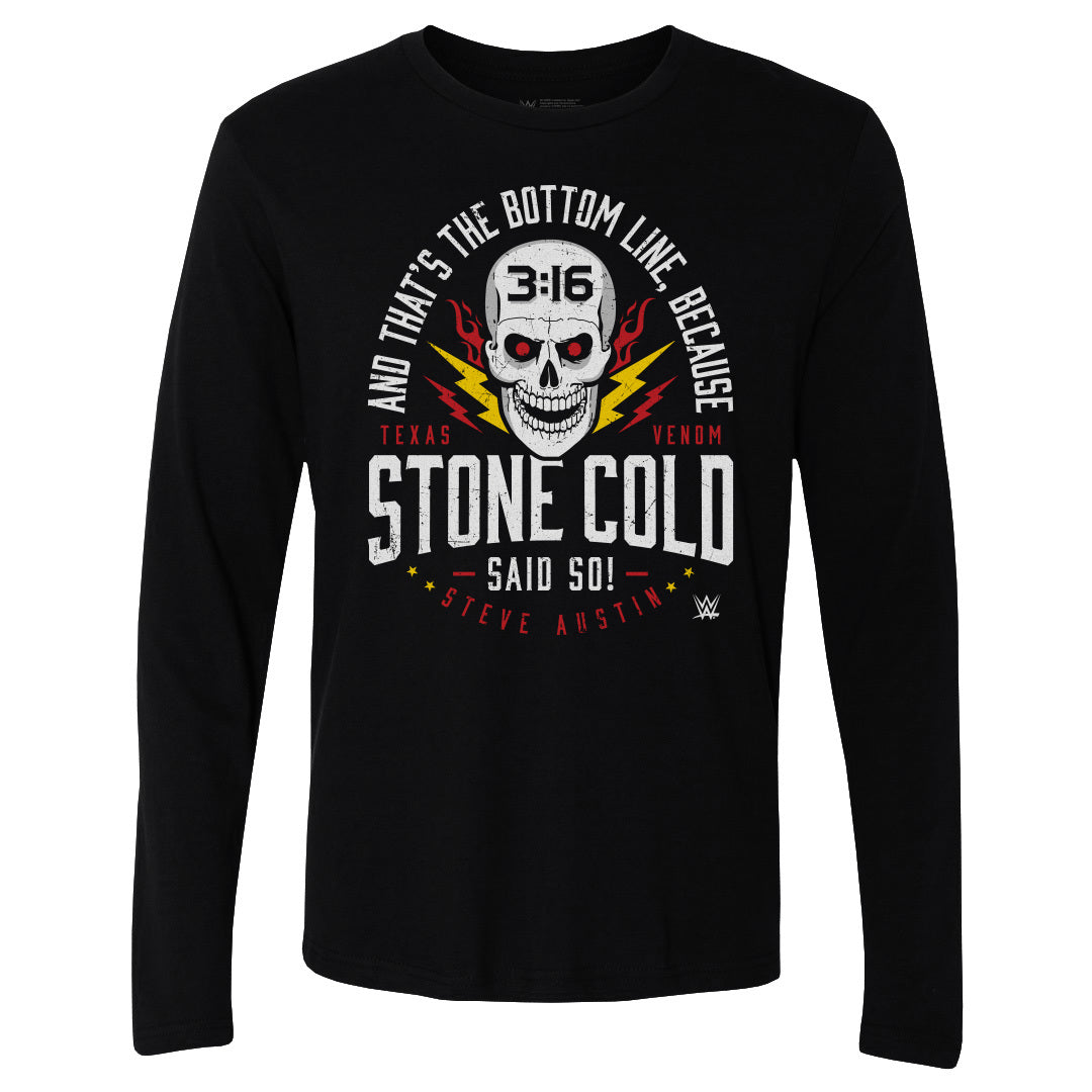 Stone Cold Steve Austin Men&#39;s Long Sleeve T-Shirt | 500 LEVEL