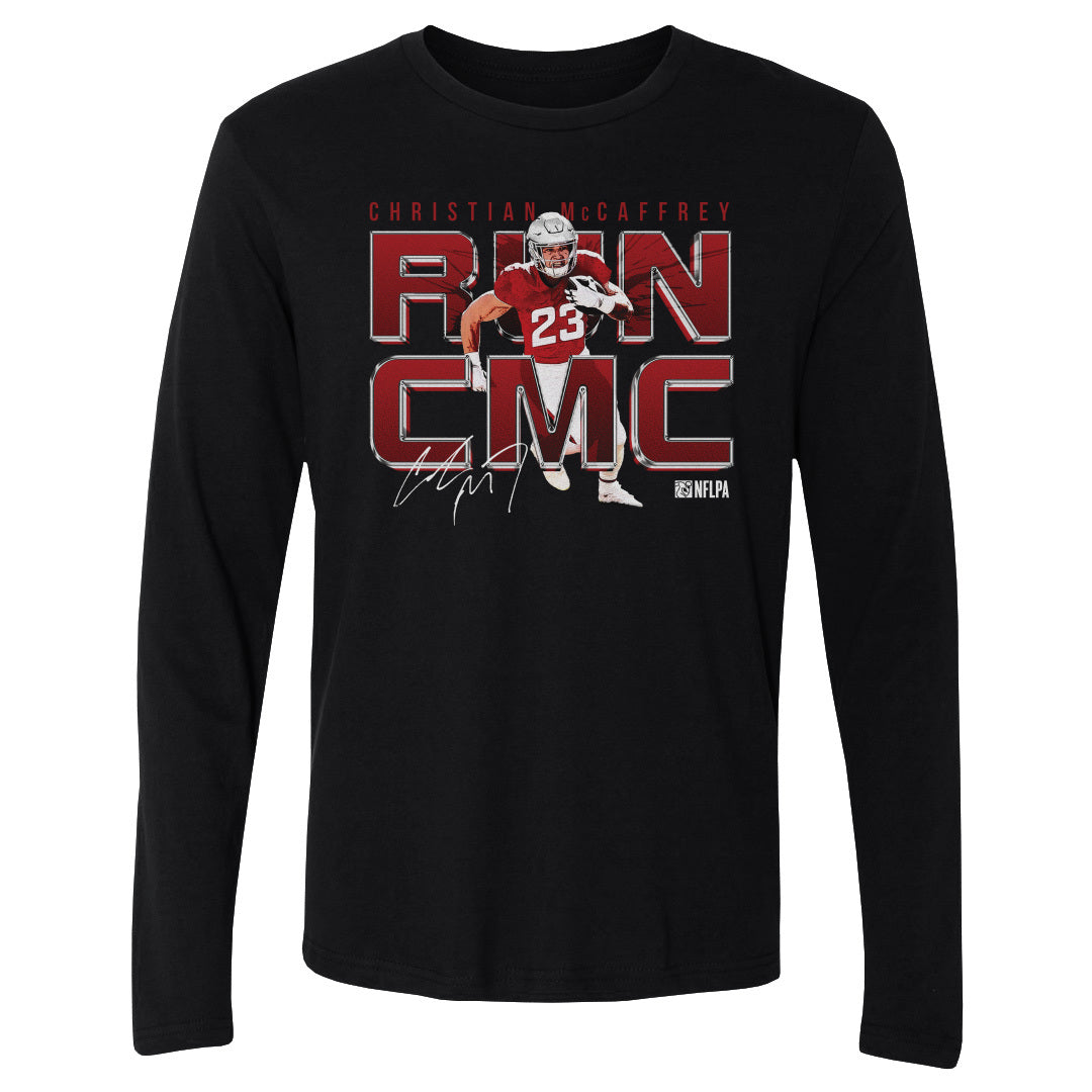 Christian McCaffrey Men&#39;s Long Sleeve T-Shirt | 500 LEVEL