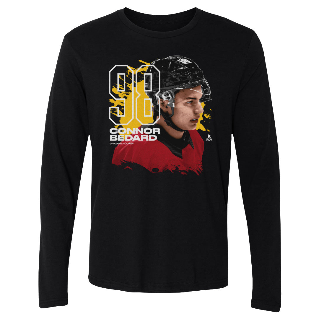 Connor Bedard Men&#39;s Long Sleeve T-Shirt | 500 LEVEL