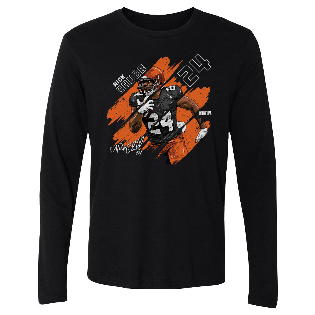 Nick Chubb Men&#39;s Long Sleeve T-Shirt | 500 LEVEL