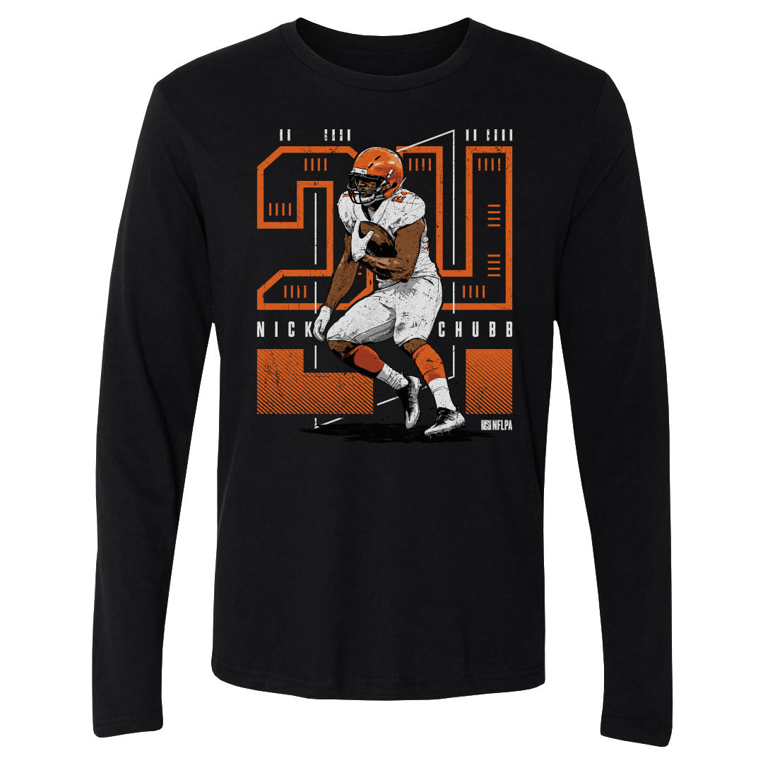 Nick Chubb Men&#39;s Long Sleeve T-Shirt | 500 LEVEL