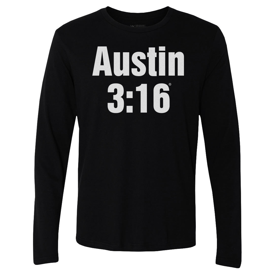 WWE Mens T-shirt Stone Cold Steve Austin 3:16 Black S - XXL Official