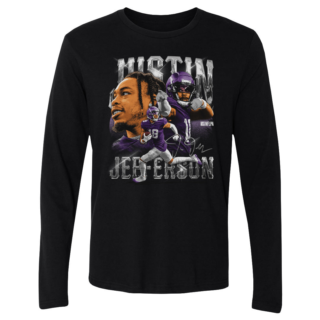 Justin Jefferson Men&#39;s Long Sleeve T-Shirt | 500 LEVEL