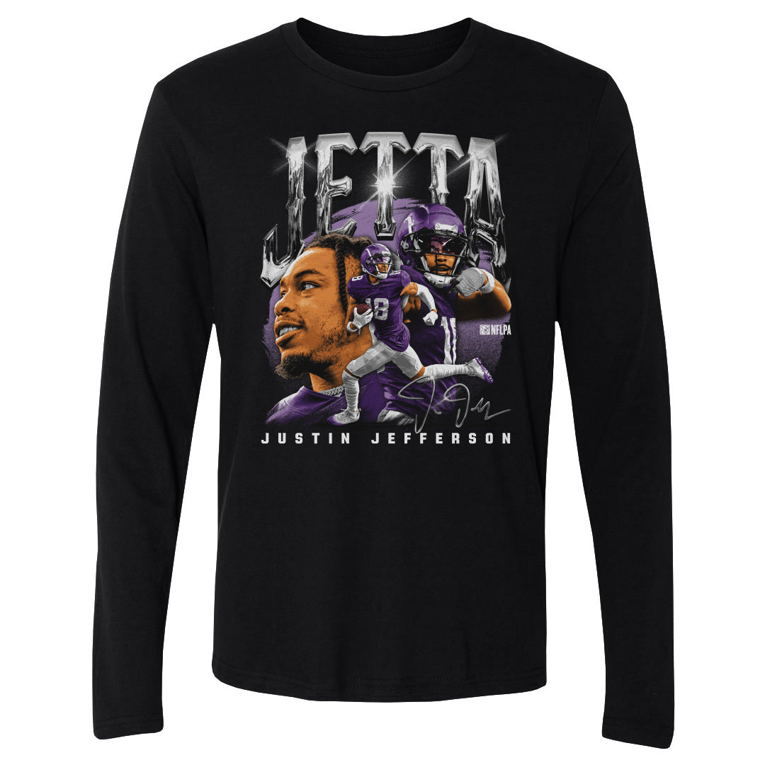 Justin Jefferson Men&#39;s Long Sleeve T-Shirt | 500 LEVEL