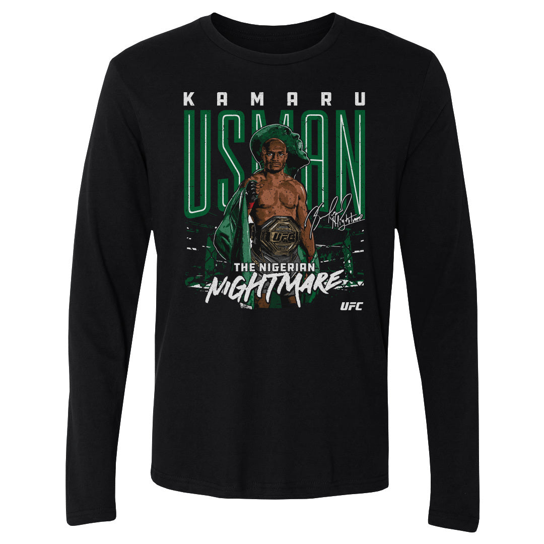 Kamaru Usman Men&#39;s Long Sleeve T-Shirt | 500 LEVEL