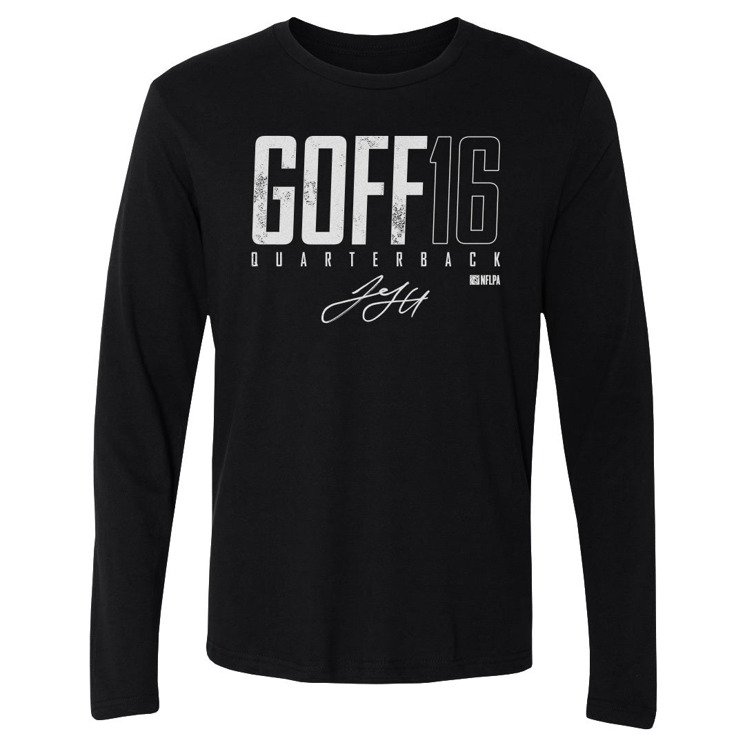 Jared Goff Men&#39;s Long Sleeve T-Shirt | 500 LEVEL