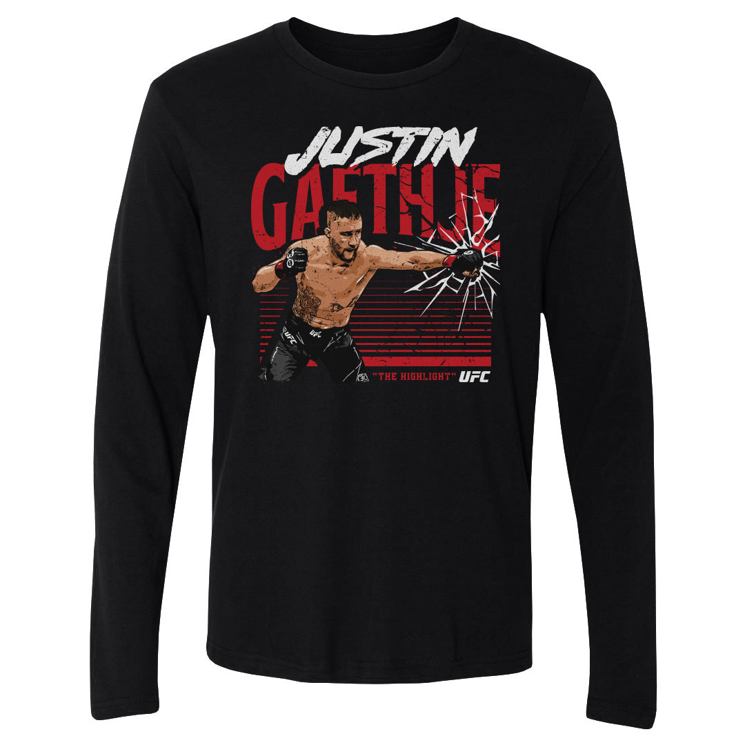 Justin Gaethje Men&#39;s Long Sleeve T-Shirt | 500 LEVEL