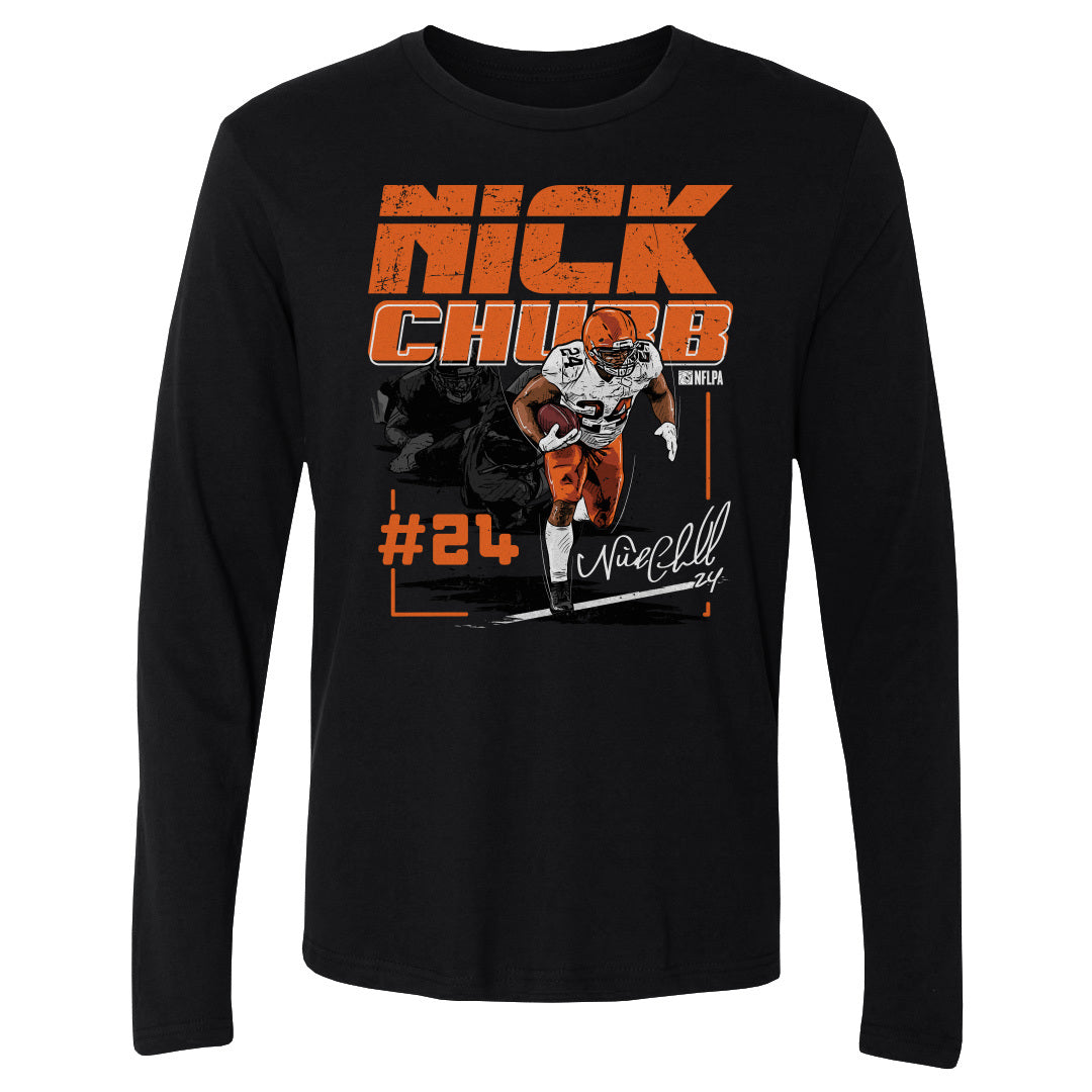 Nick Chubb Men&#39;s Long Sleeve T-Shirt | 500 LEVEL