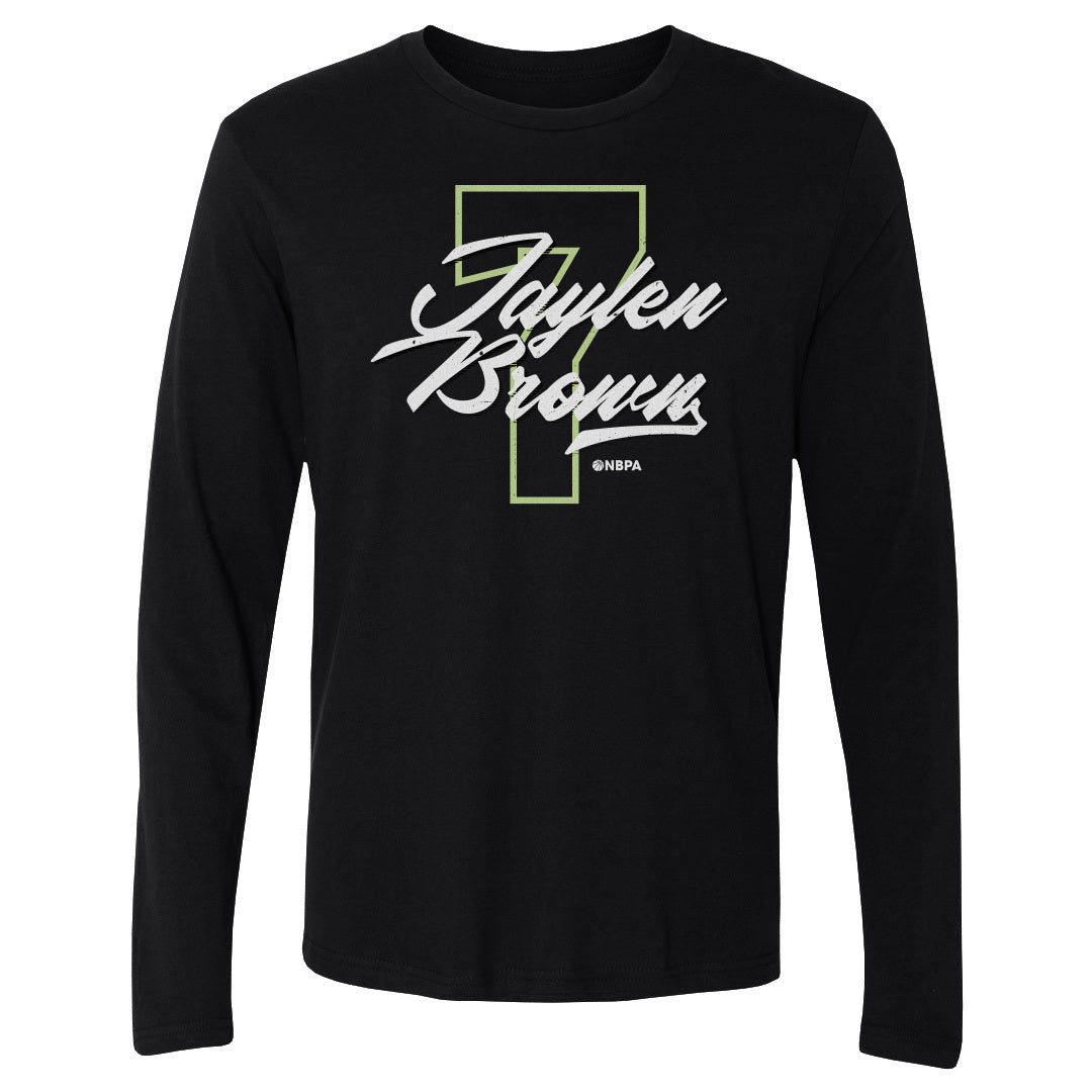 Jaylen Brown Men&#39;s Long Sleeve T-Shirt | 500 LEVEL