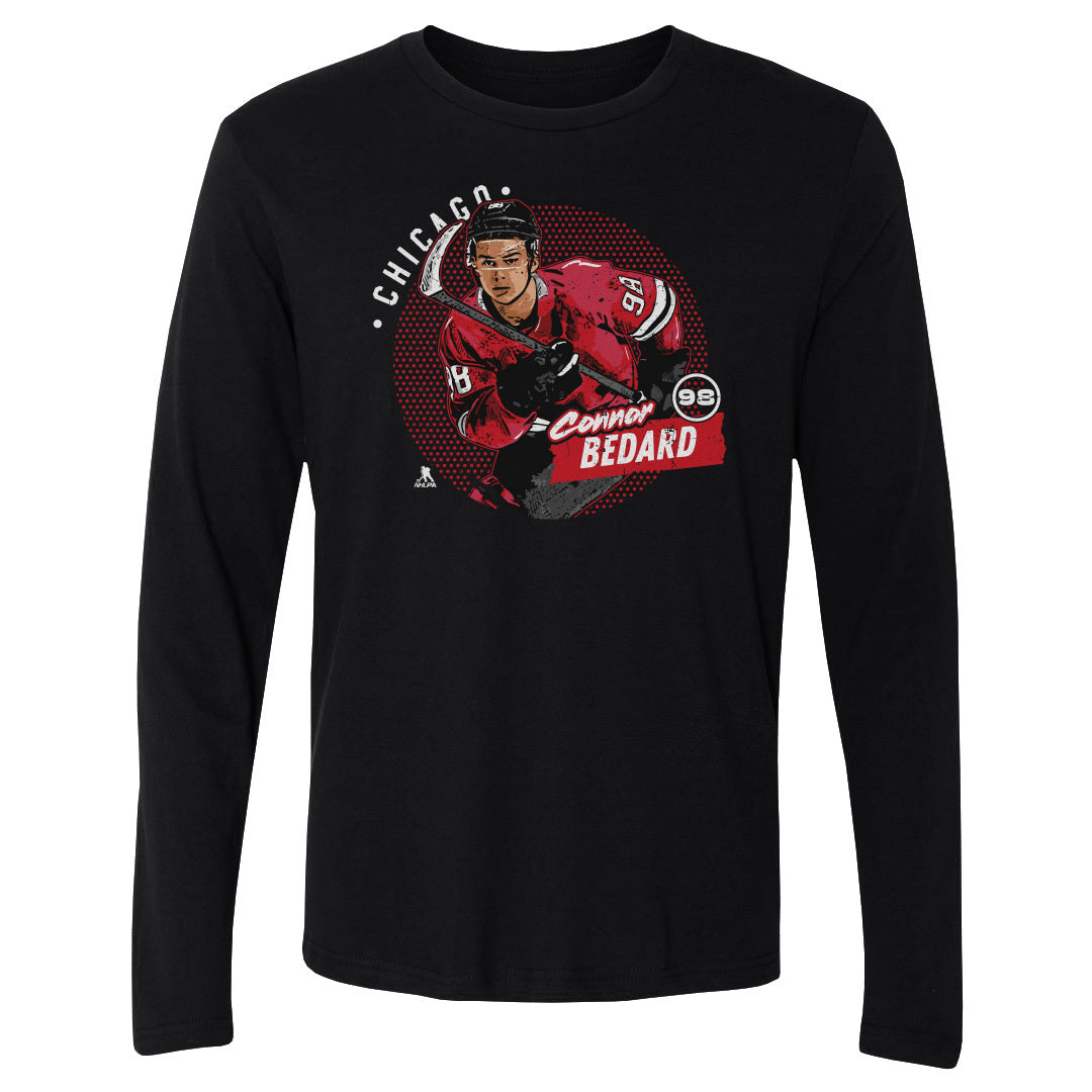 Connor Bedard Men&#39;s Long Sleeve T-Shirt | 500 LEVEL