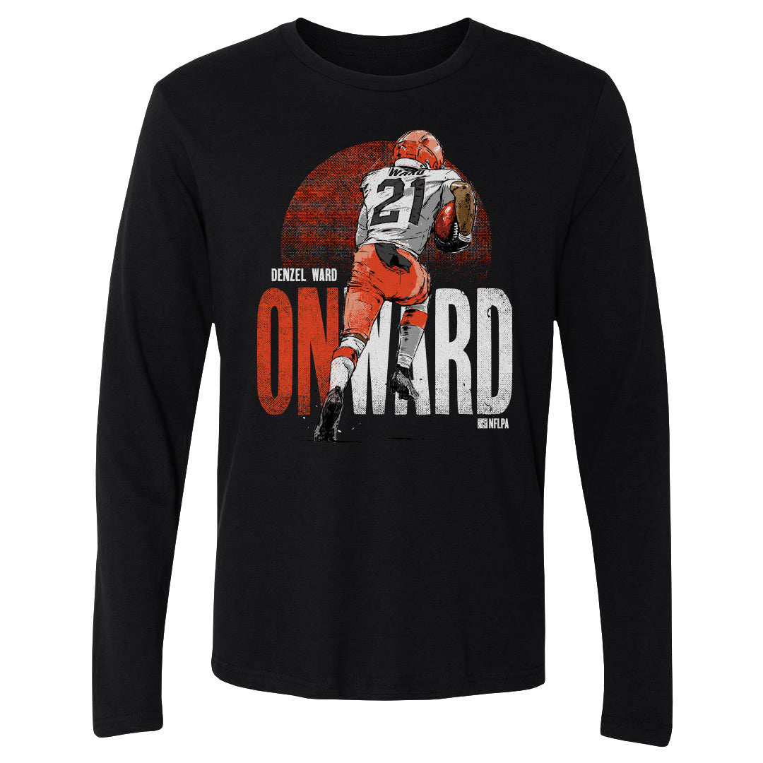 Denzel Ward Men's Long Sleeve T-Shirt 3601, Cleveland Football Men's Long  Sleeve T-Shirt