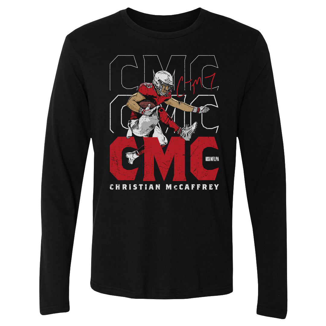 Christian McCaffrey Men&#39;s Long Sleeve T-Shirt | 500 LEVEL