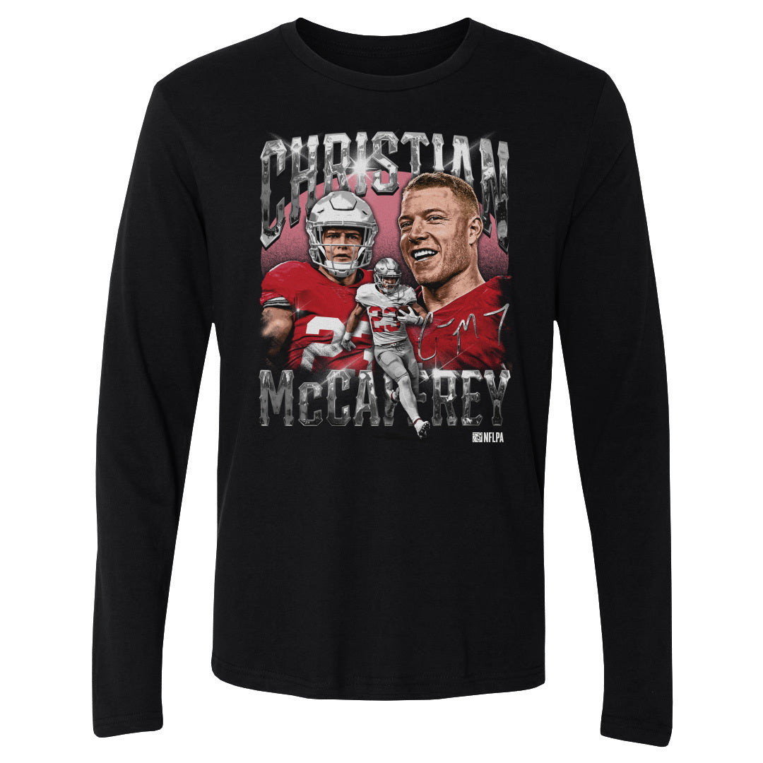 Christian McCaffrey Men&#39;s Long Sleeve T-Shirt | 500 LEVEL