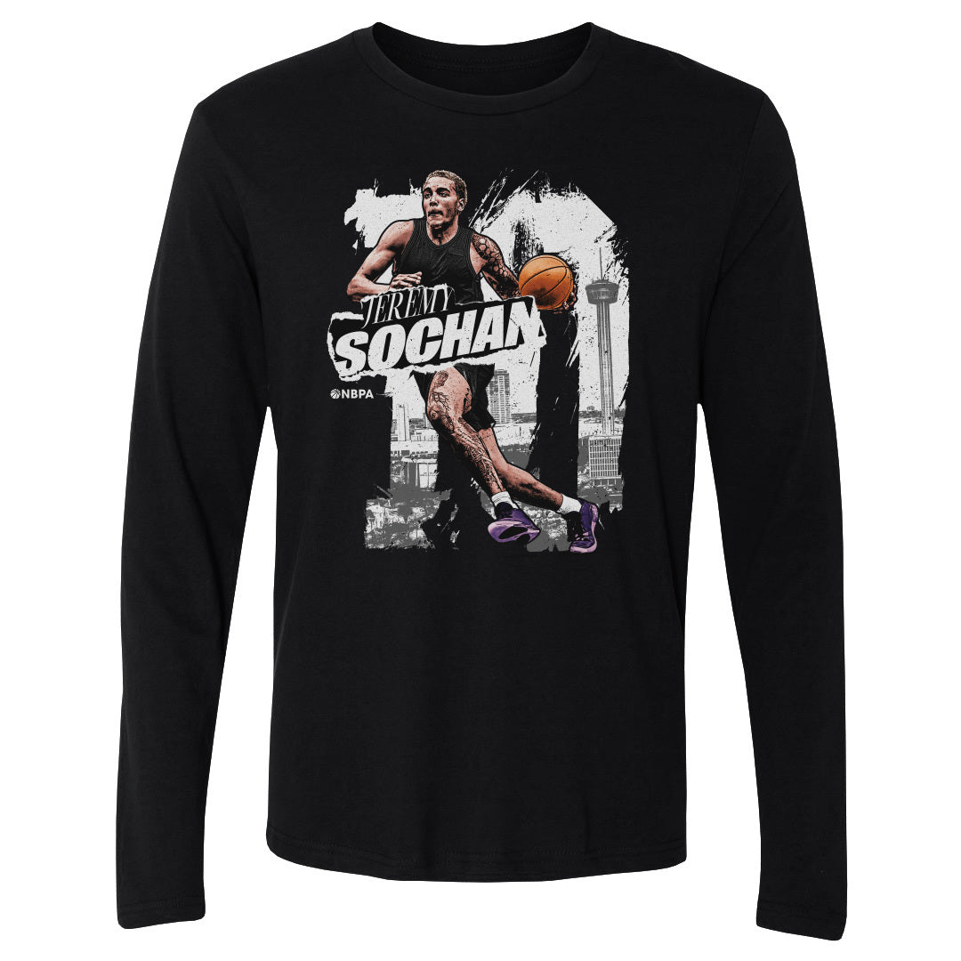 Jeremy Sochan Men&#39;s Long Sleeve T-Shirt | 500 LEVEL