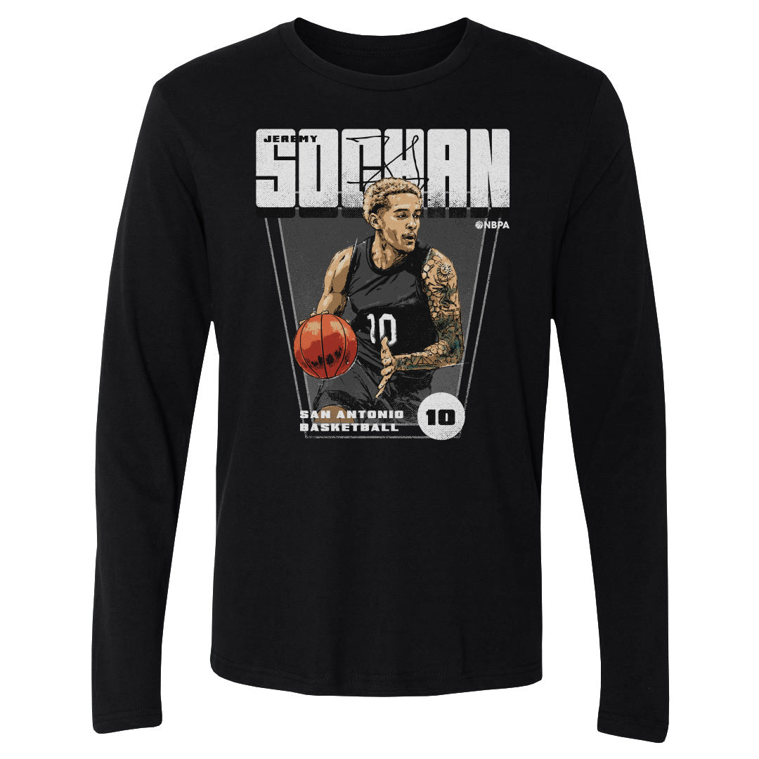 Jeremy Sochan Men&#39;s Long Sleeve T-Shirt | 500 LEVEL