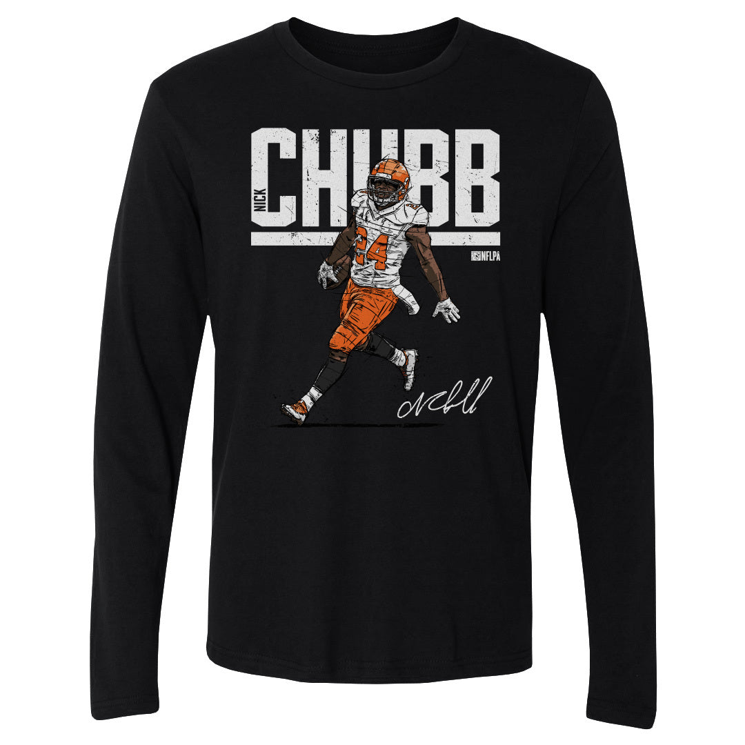 Nick Chubb Men&#39;s Long Sleeve T-Shirt | 500 LEVEL