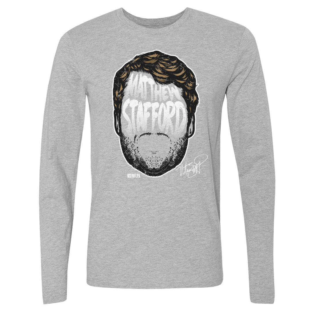 Matthew Stafford Men&#39;s Long Sleeve T-Shirt | 500 LEVEL