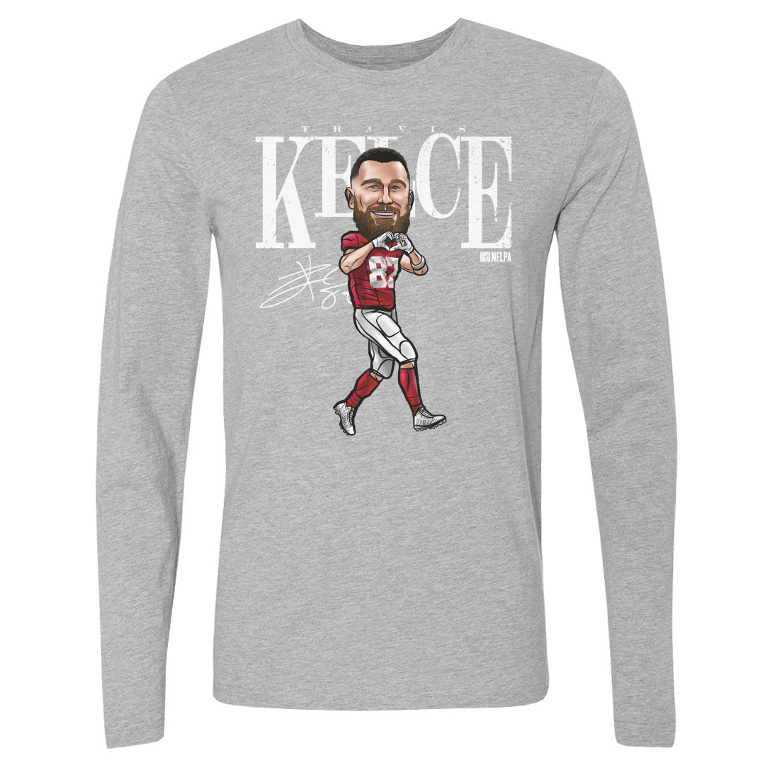 Travis Kelce Men&#39;s Long Sleeve T-Shirt | 500 LEVEL