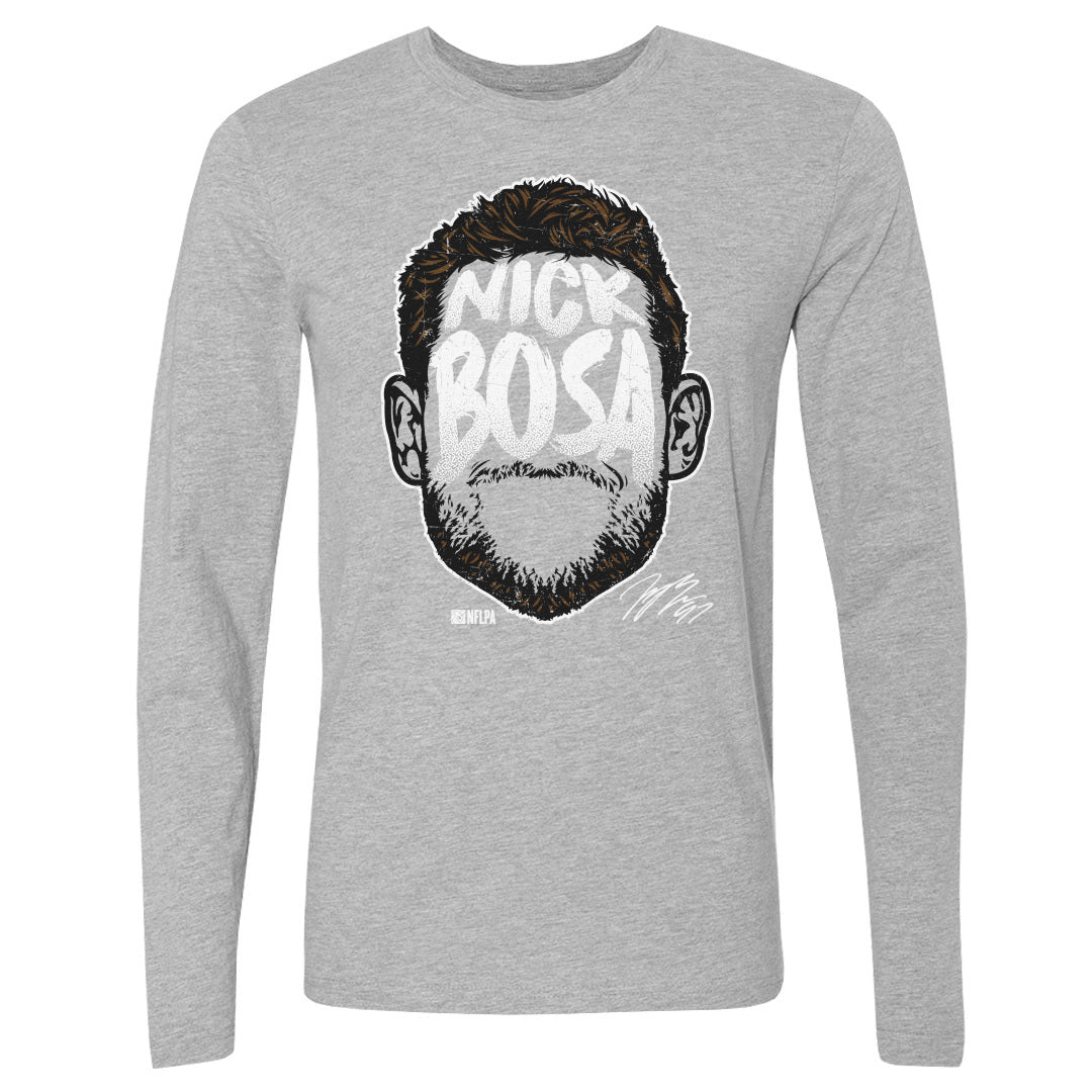 Nick Bosa Men&#39;s Long Sleeve T-Shirt | 500 LEVEL