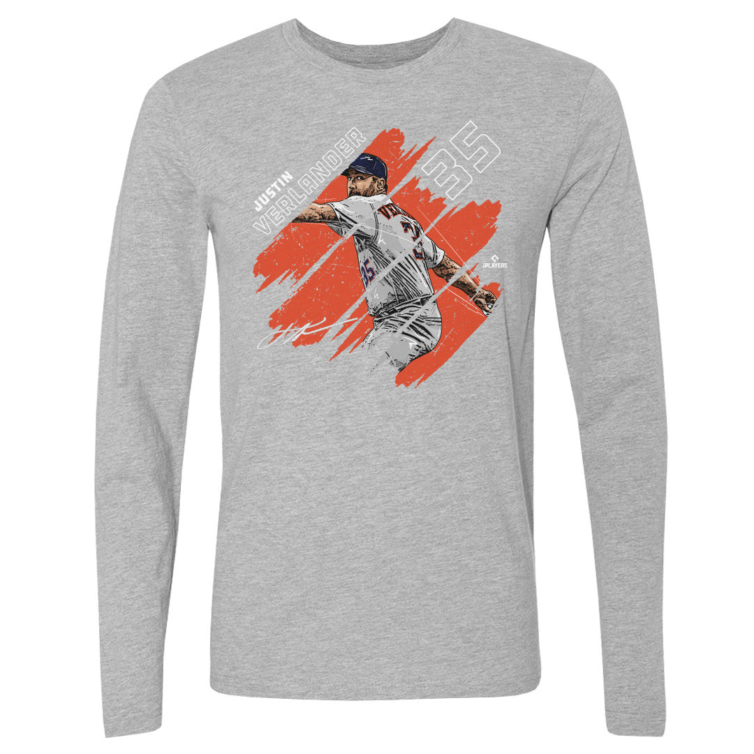 Justin Verlander Men&#39;s Long Sleeve T-Shirt | 500 LEVEL