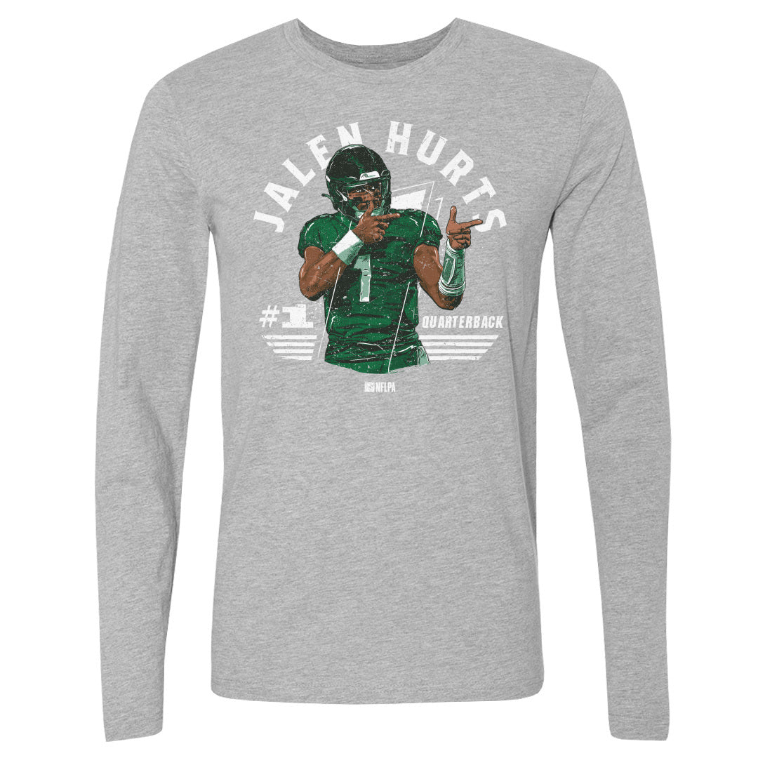 Jalen Hurts Men&#39;s Long Sleeve T-Shirt | 500 LEVEL