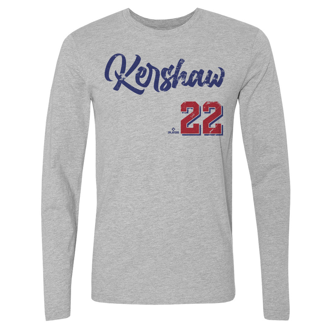 Clayton Kershaw Men&#39;s Long Sleeve T-Shirt | 500 LEVEL