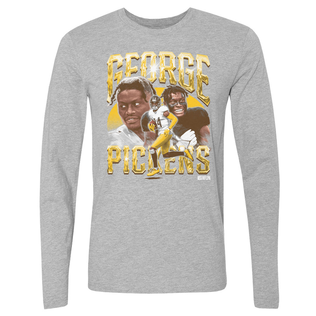 George Pickens Men&#39;s Long Sleeve T-Shirt | 500 LEVEL