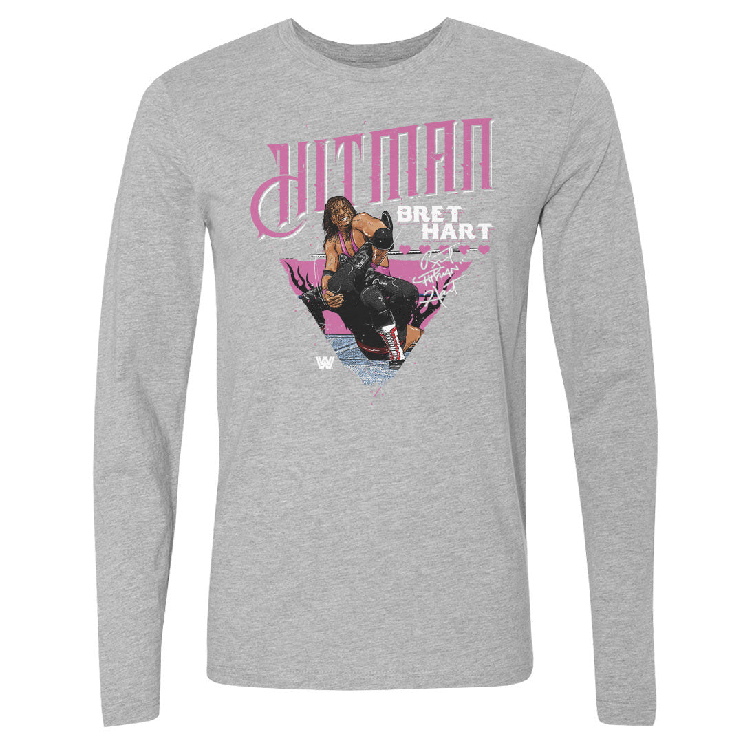 Bret Hart Men&#39;s Long Sleeve T-Shirt | 500 LEVEL