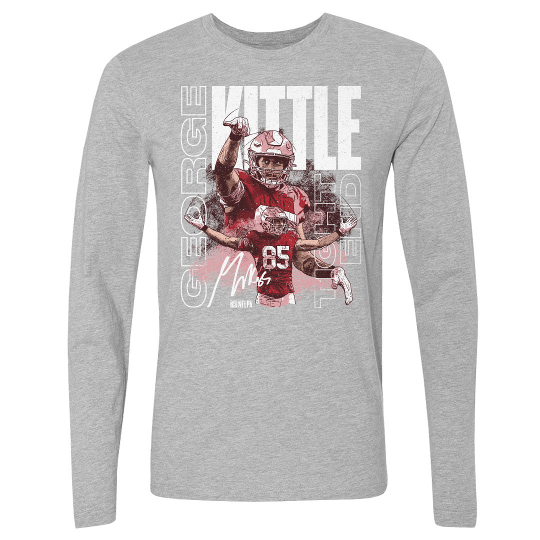 George Kittle Men&#39;s Long Sleeve T-Shirt | 500 LEVEL